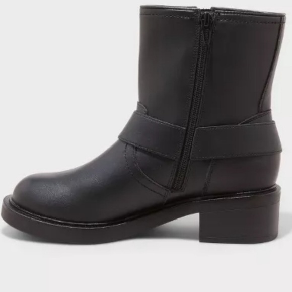 New Black Ankle Boots size 8 - Picture 4 of 11